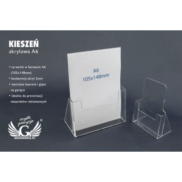 Akryltasche A6 (105x148mm) - Modell K008
