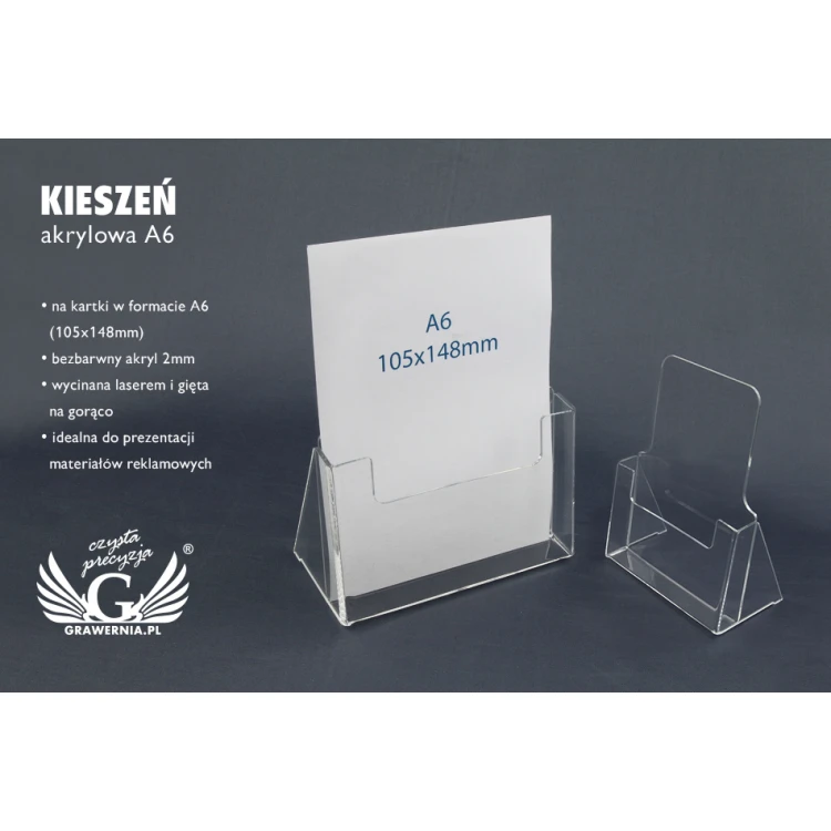 Akryltasche A6 (105x148mm) - Modell K008