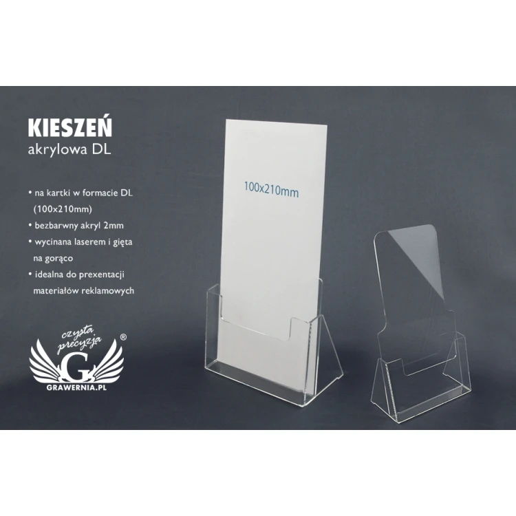 Akryltasche DL (100x210mm) - Modell K006