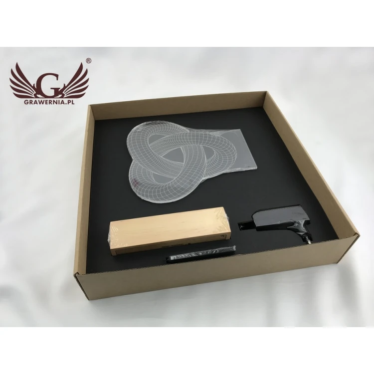 3D LED RGB Lampe mit Fernbedienung - L3D001