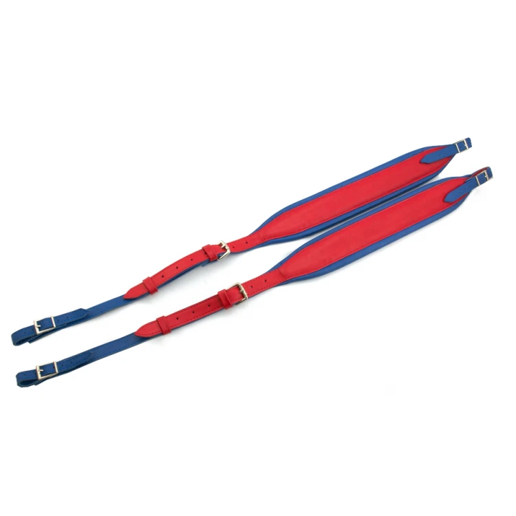 KOMPLETTSET GURTE FÜR AKKORDEON rot-blau - Modell Reeds - Komfort Version - PDA004