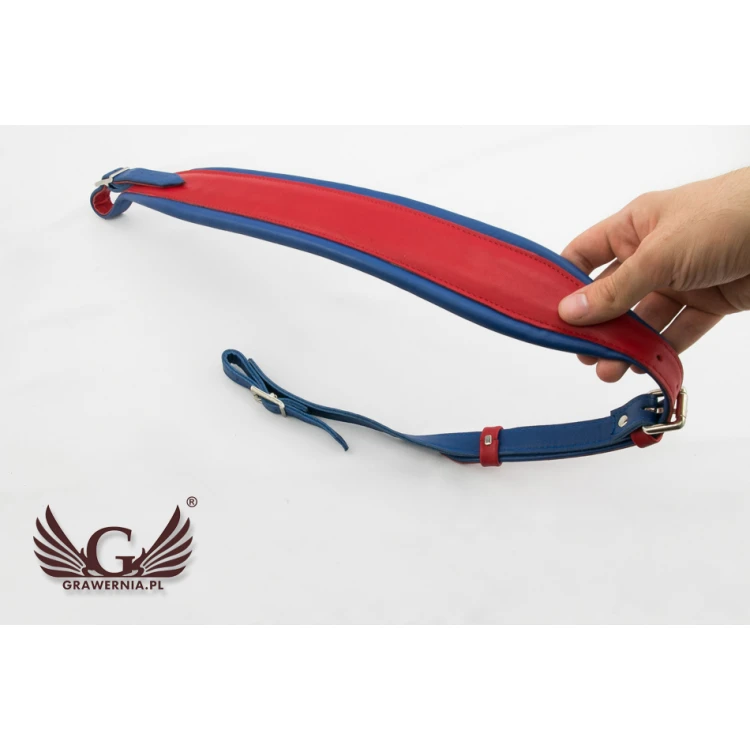 KOMPLETTSET GURTE FÜR AKKORDEON rot-blau - Modell Reeds - Komfort Version - PDA004