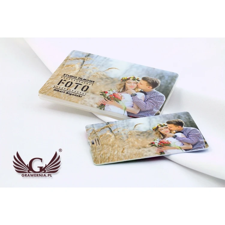 Foto Karte Pendrive 8, 16 oder 32GB USB 2.0 - UV-Druck