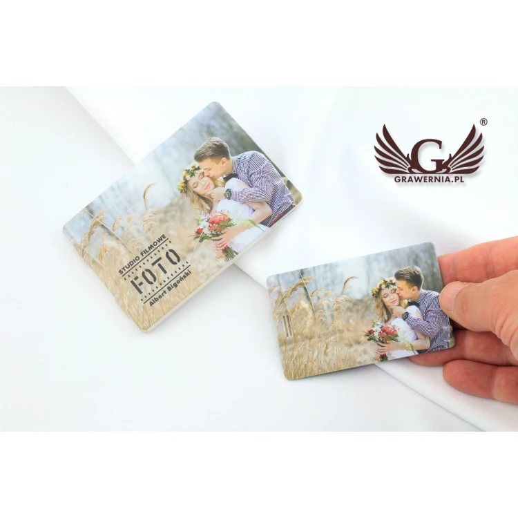 Foto Karte Pendrive 8, 16 oder 32GB USB 2.0 - UV-Druck
