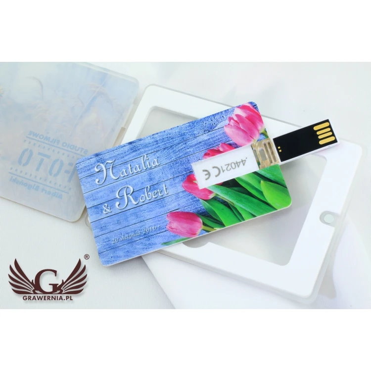 Foto Karte Pendrive 8, 16 oder 32GB USB 2.0 - UV-Druck
