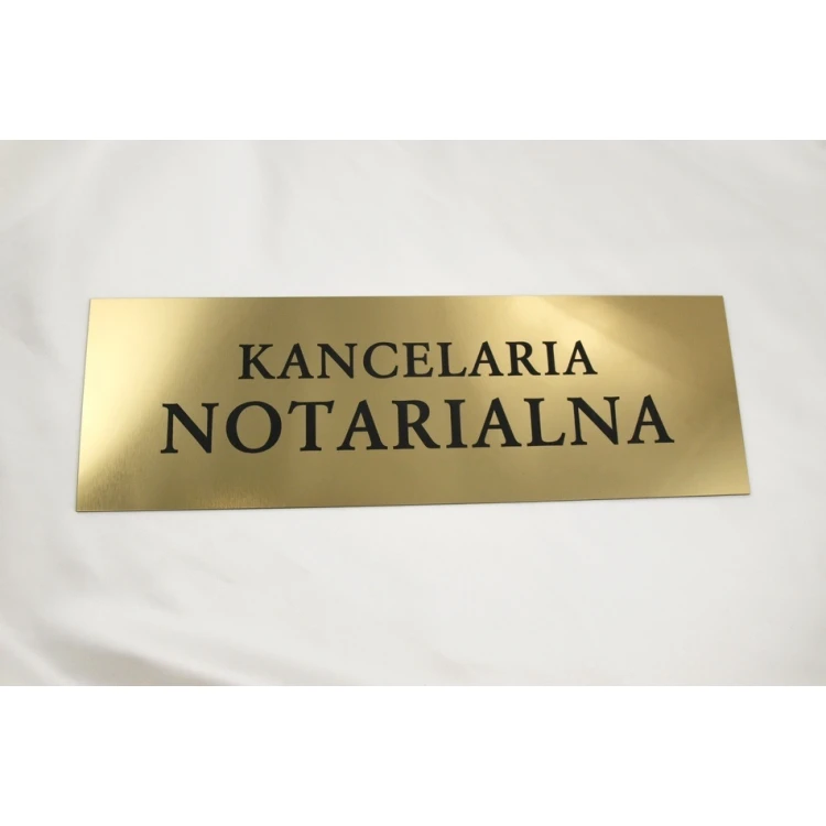SCHILD NOTARIAT - SZ031 - gold - Größe 50x17,5cm