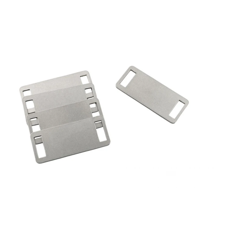 Stahlkleidungsetiketten - Abmessungen: 35x15mm - ME20