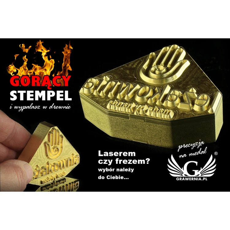 Stampf für das Prägen von Logos im Heiß- und Kaltverfahren - Matrizengröße 32x27mm oder 44x52mm - CNC