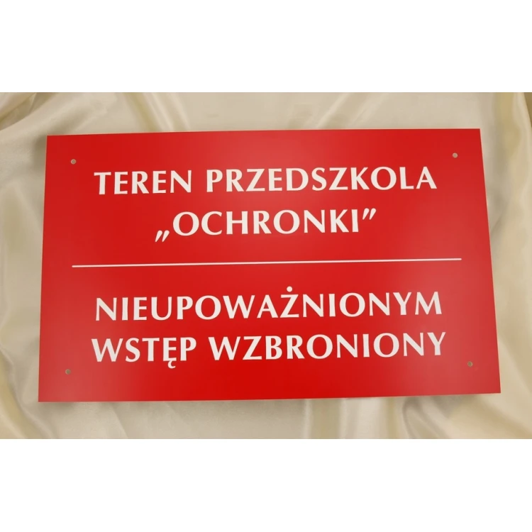 Schild KINDERGARTENGELÄNDE UNBEFUGTEN ZUTRITT VERBOTEN - SZ016 - Größe 500x300mm