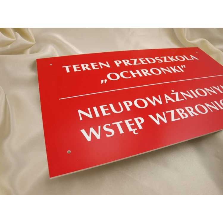 Schild KINDERGARTENGELÄNDE UNBEFUGTEN ZUTRITT VERBOTEN - SZ016 - Größe 500x300mm