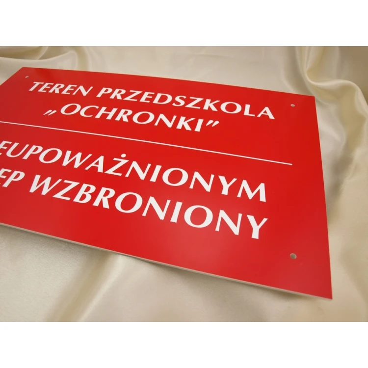 Schild KINDERGARTENGELÄNDE UNBEFUGTEN ZUTRITT VERBOTEN - SZ016 - Größe 500x300mm