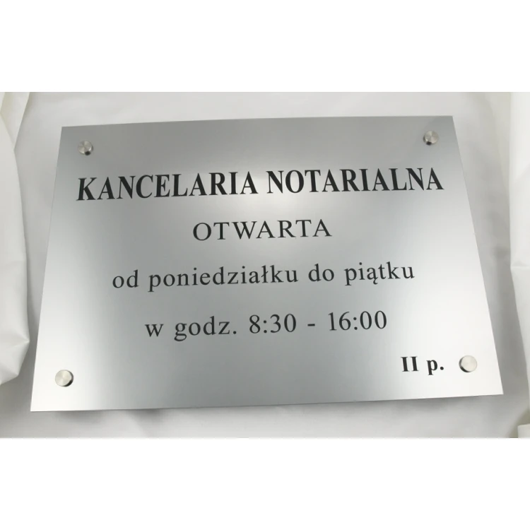 NOTARSCHILDER - Öffnungszeiten - SZ026 - Größe 50x35cm