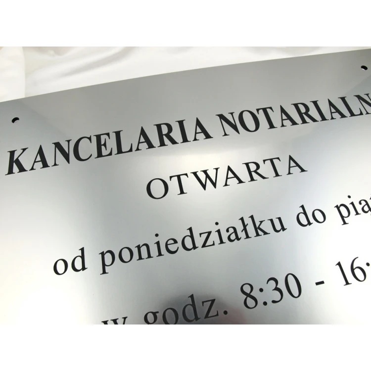 NOTARSCHILDER - Öffnungszeiten - SZ026 - Größe 50x35cm