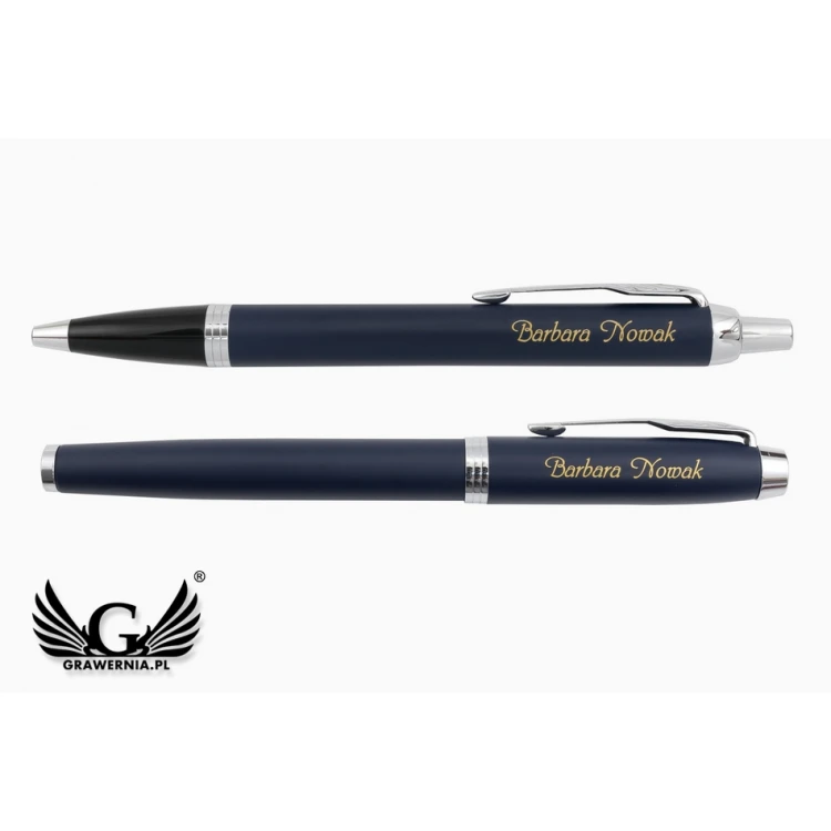 Parker IM Blau CT Füllfederhalter und Kugelschreiber Set mit Etui - PAR133-DUO-PT