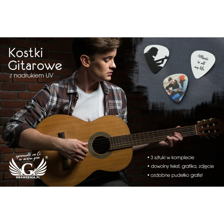 Gitarrenspielwürfel mit UV-Druck - KG09