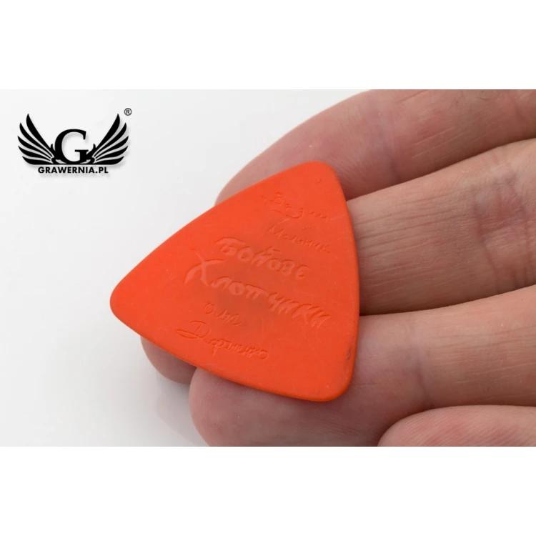 Gitarren-Plektren mit eigenem Logo - Kunststoff - Set: 6 Stück - KG11