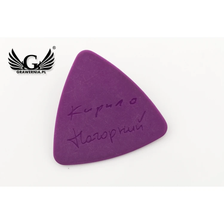 Gitarren-Plektren mit eigenem Logo - Kunststoff - Set: 6 Stück - KG11