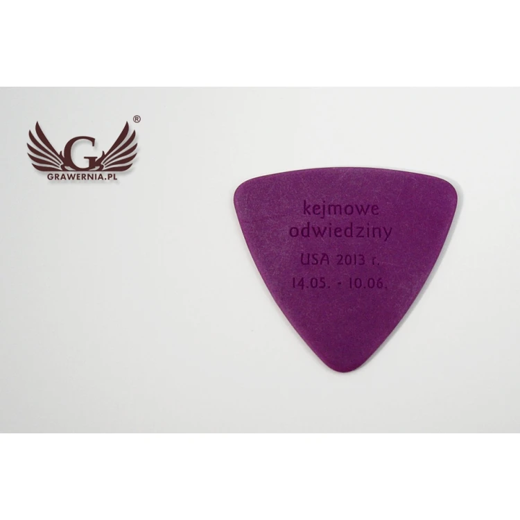Gitarren-Plektren mit eigenem Logo - Kunststoff - Set: 6 Stück - KG11