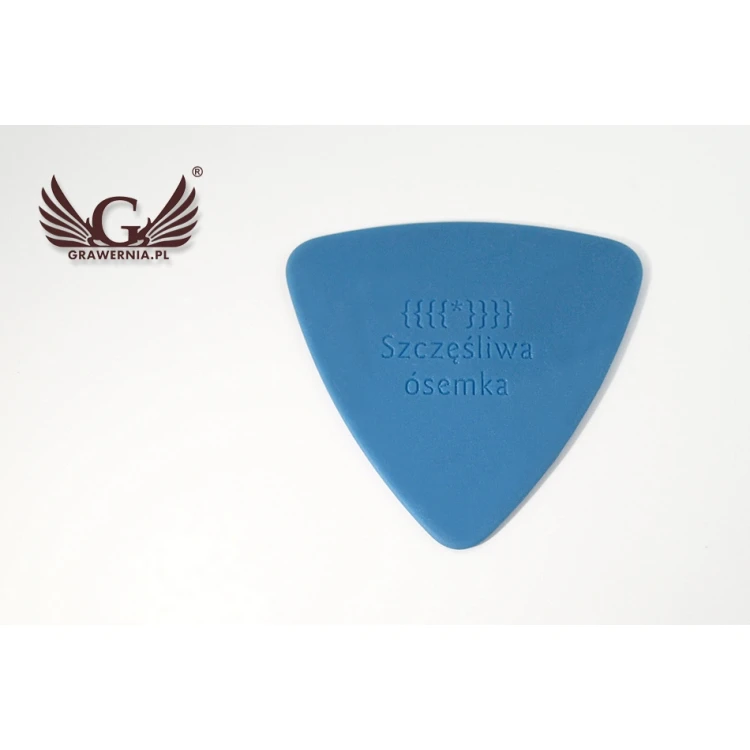 Gitarren-Plektren mit eigenem Logo - Kunststoff - Set: 6 Stück - KG11