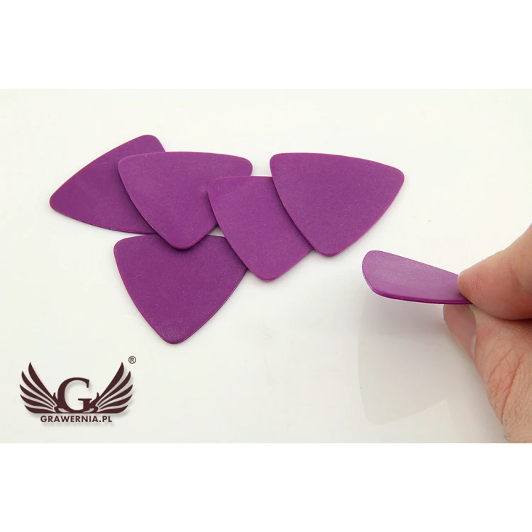 Gitarren-Plektren mit eigenem Logo - Kunststoff - Set: 6 Stück - KG11