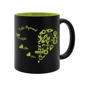 Keramikbecher mit Gravur - FUR VATER - poj. 325ml - KUB060