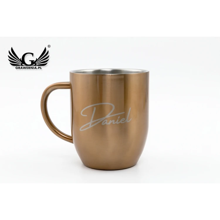 Gravierter Edelstahlbecher - Dusk - Fassungsvermögen 380ml - KUB020
