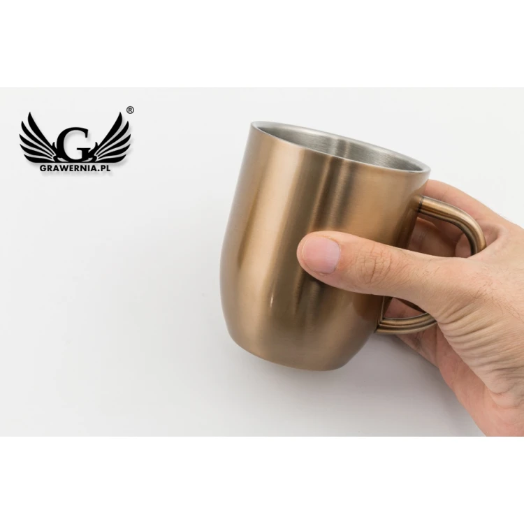 Gravierter Edelstahlbecher - Dusk - Fassungsvermögen 380ml - KUB020