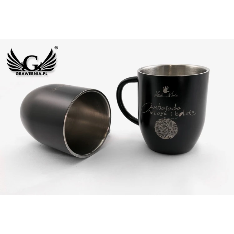 Gravierter Edelstahlbecher - NIGHT - 380ml Fassungsvermögen