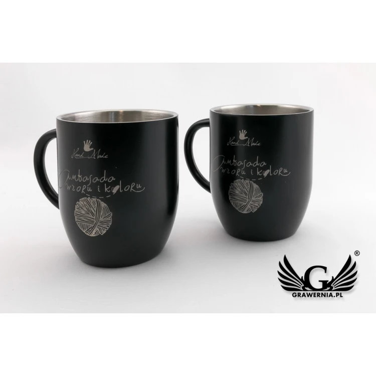 Gravierter Edelstahlbecher - NIGHT - 380ml Fassungsvermögen