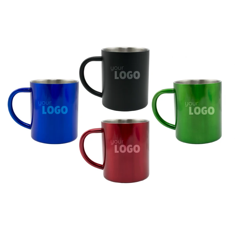 Adventure Edelstahlbecher mit Ihrer Gravur - Kapazität: 240 ml - KUB027 - vier Farben zur Auswahl