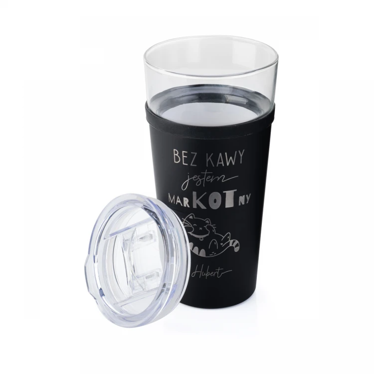 Glasbecher Morea - 428ml - Ohne Kaffee bin ich mürrisch - KUB049