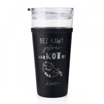 Glasbecher Morea - 428ml - Ohne Kaffee bin ich mürrisch - KUB049