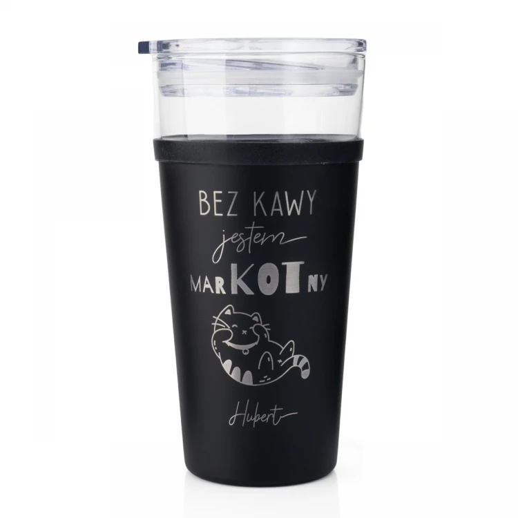 Glasbecher Morea - 428ml - Ohne Kaffee bin ich mürrisch - KUB049