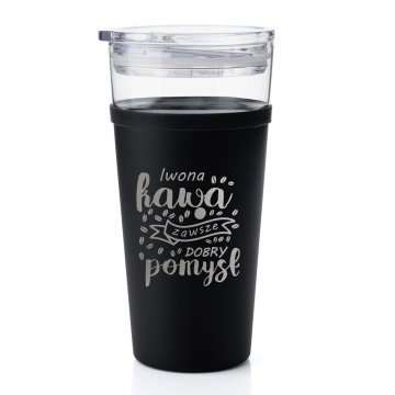 Glasbecher Morea - 428ml - Kaffee immer eine gute Idee - KUB038