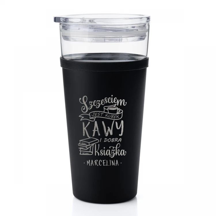 Glasbecher Morea - 428ml - Kaffee ist Glück - KUB041