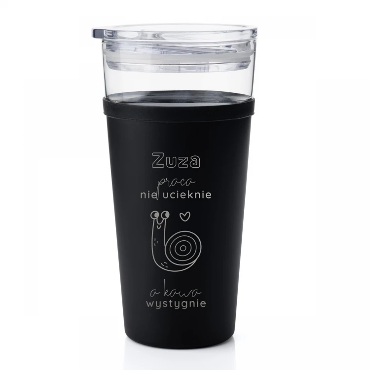 Glasbecher Morea - 428ml - Die Ente flieht nicht, aber der Kaffee wird kalt - KUB045