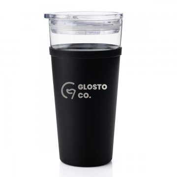 Glasbecher Morea - 428ml mit beliebigem Logo - KUB050