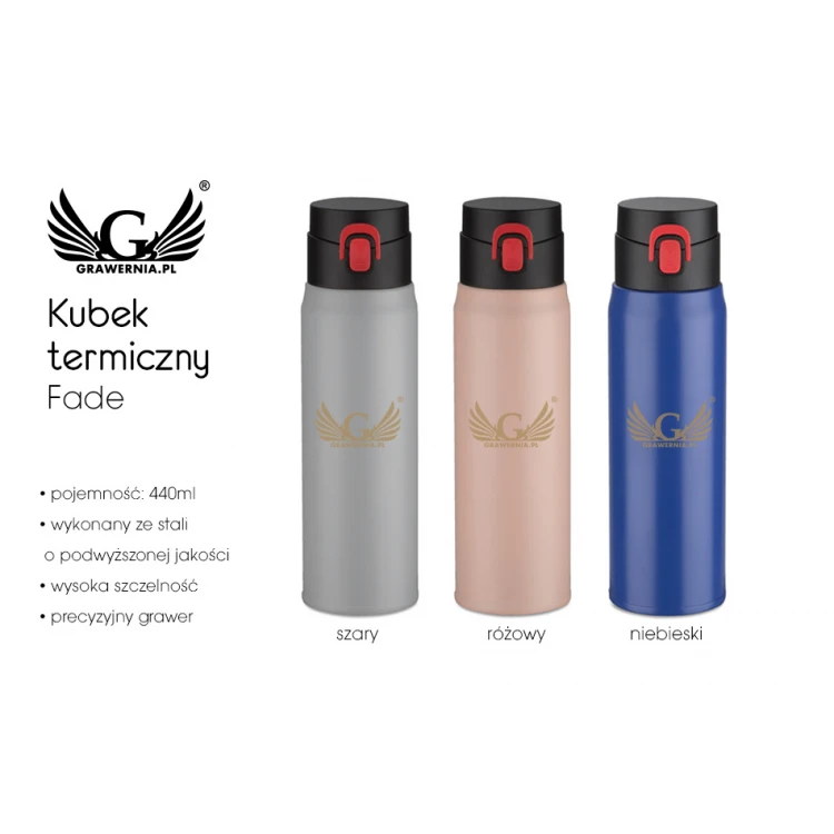 Thermobecher mit Gravur - Fade - 420ml - KUB023