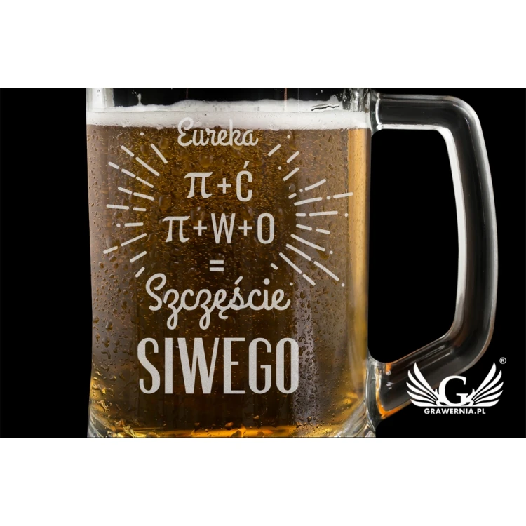 Bierkrug mit Gravur - Eureka - KUF002