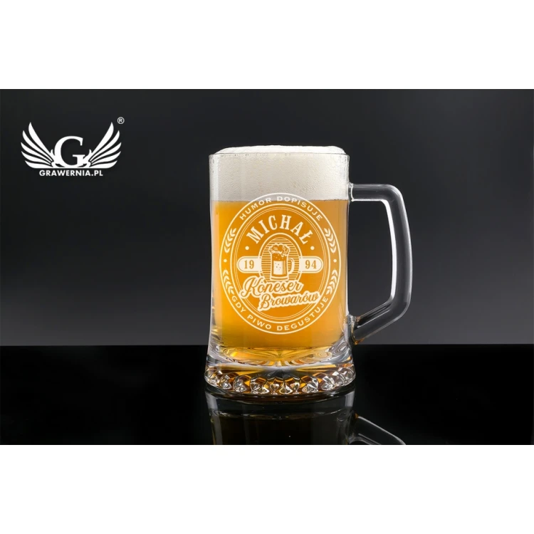 Bierkrug mit Gravur - Kenner - KUF003