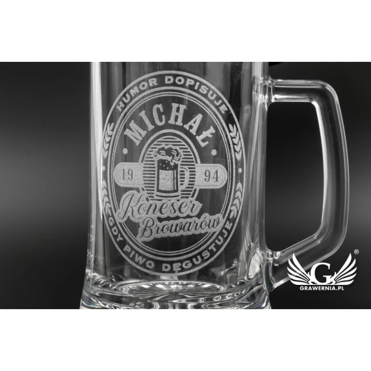 Bierkrug mit Gravur - Kenner - KUF003