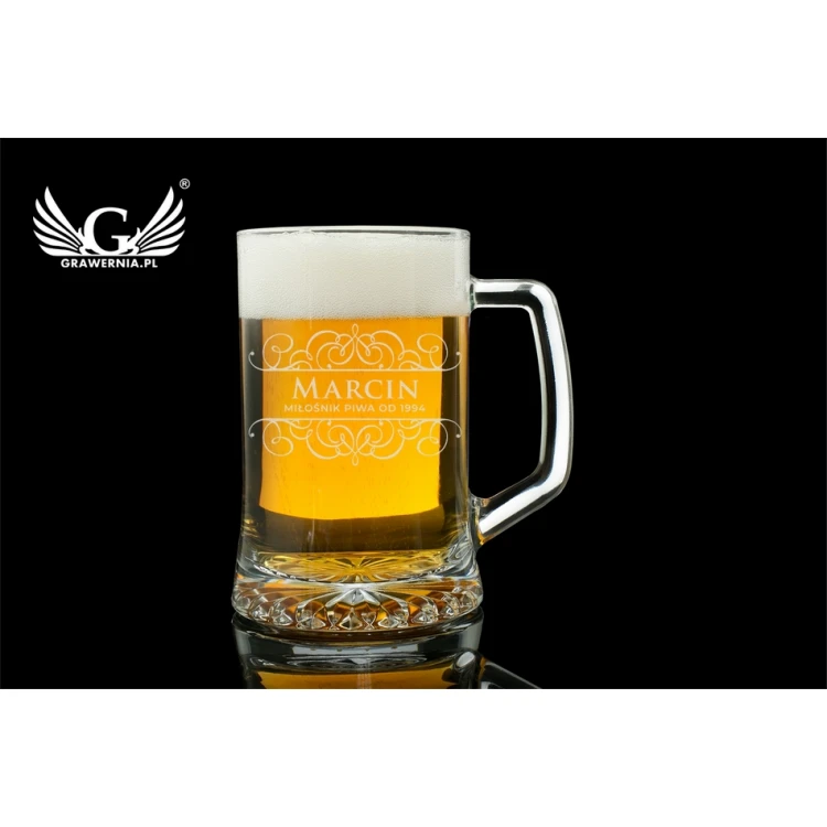Bierkrug mit Gravur - Bierliebhaber - KUF006