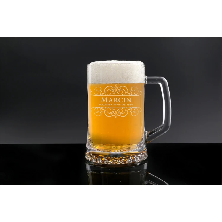 Bierkrug mit Gravur - Bierliebhaber - KUF006
