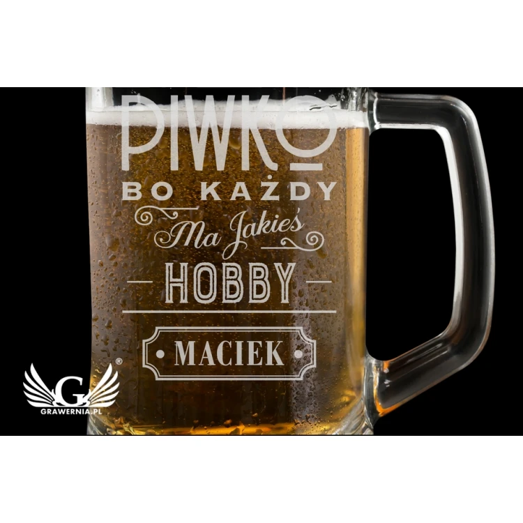 Bierkrug mit Gravur - Bierliebhaber - KUF001