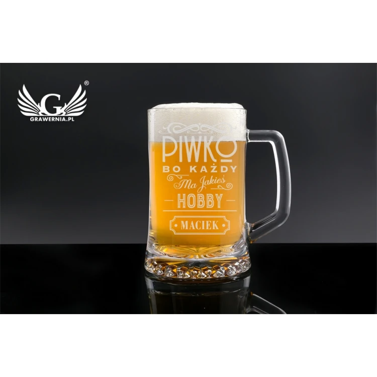 Bierkrug mit Gravur - Bierliebhaber - KUF001