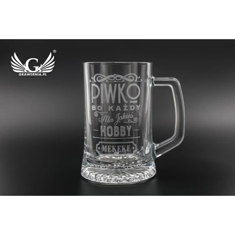 Bierkrug mit Gravur - Bierliebhaber - KUF001
