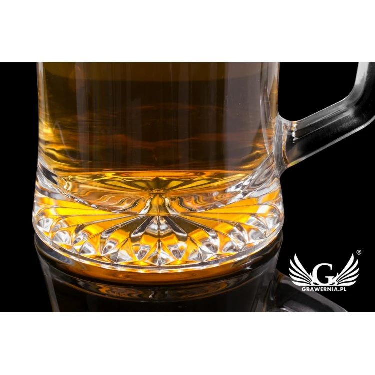 Bierkrug mit Gravur - Bier fragt nicht, Bier versteht - KUF011