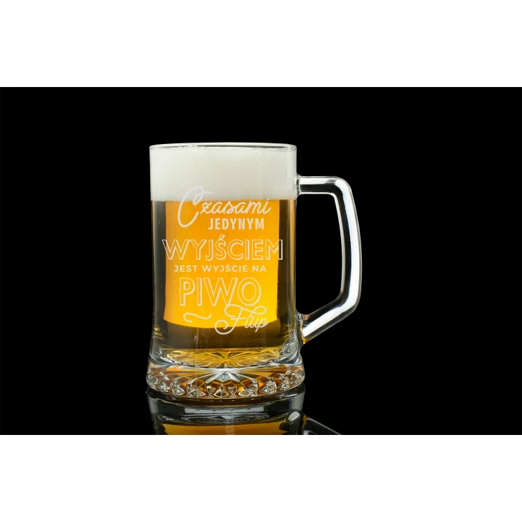 Bierkrug mit Gravur - Bierausflug - KUF010