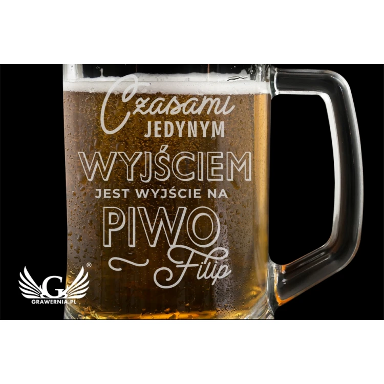 Bierkrug mit Gravur - Bierausflug - KUF010