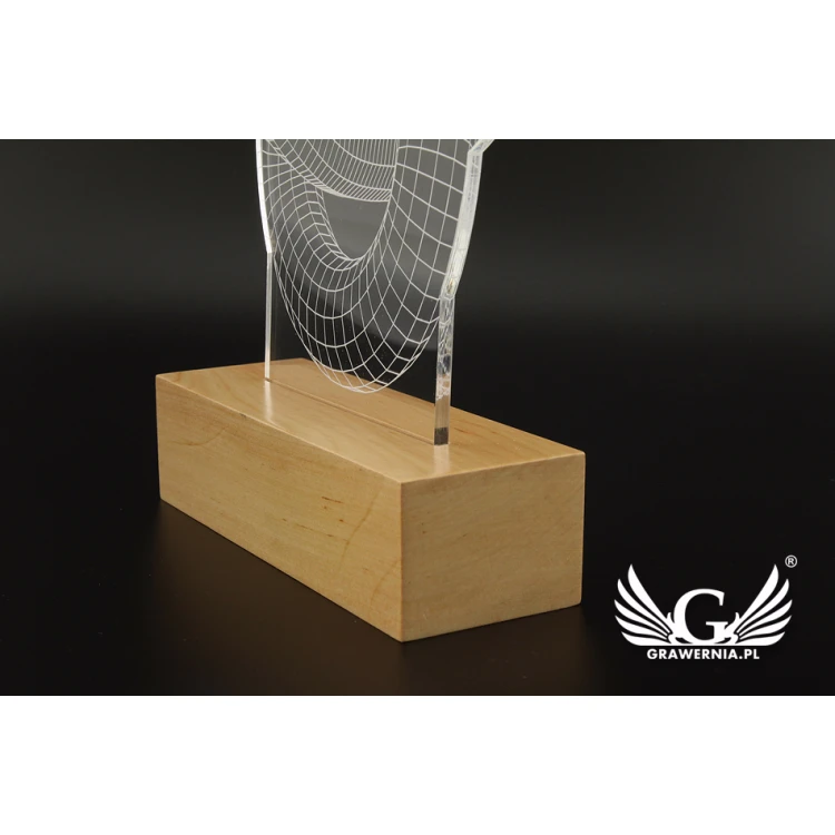 3D LED RGB Lampe mit Fernbedienung - L3D001